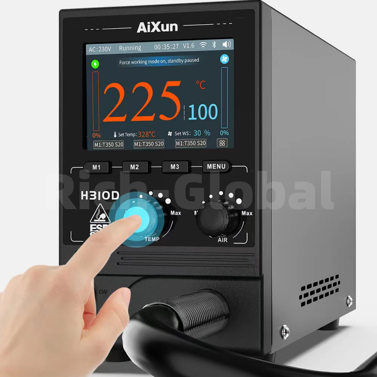 H310D 1000W Smart Hot Air Gun Heating Rework Station for BGA