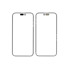 (2in1) Front Glass With OCA For IPhone 15 OEM