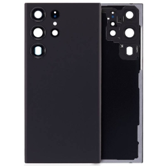 For Samsung Galaxy S23 Ultra SM-S918 Back Cover With Camera Lens & Adhesive- Phantom Black