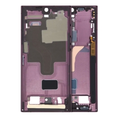 Mid-Frame Housing For Samsung Galaxy S22 Ultra 5G (International Version) (Burgundy)