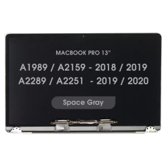 Original Complete LCD Display Assembly For MacBook Pro 13"(A1989/Late 2018/ Early 2019) (A2159/Mid 2019) (A2289/ A2251/Mid 2020) (Space Gray)