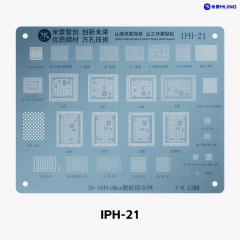 Mijing IPH-21 Baseband / Hard Disk / WiFi / NFC / Code Chip BGA Reballing Stencil for iPhone XS-16PM