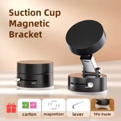 Double Sided Magnetic Holder Vacuum Suction Folding Stand For iPhone/ Android/ Car