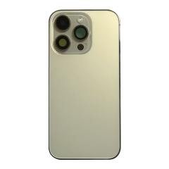 Back Housing With Parts For iPhone 14 Pro (Gold) (Original Pull) (Grade A)