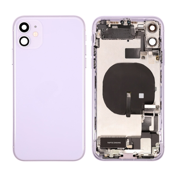 Back Housing With Parts For iPhone 11- Purple OEM