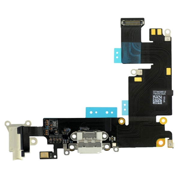 Charging Port Flex Cable For iPhone 6 Plus (White)