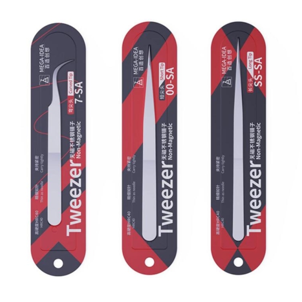 Mega-iDea Nonmagnetic Stainless Steel Tweezer