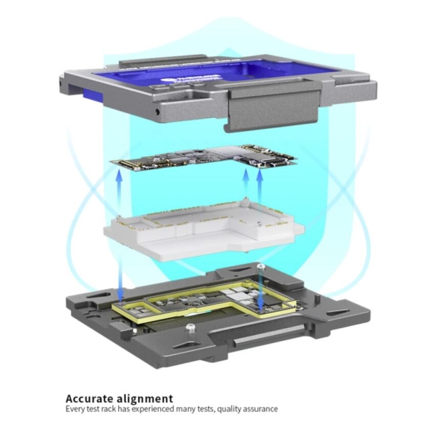 MiJing C20 Main Board Middle Layered Function Testing Fixture for iPhone 12 / 12 Pro / 12 Pro Max / 12 Mini