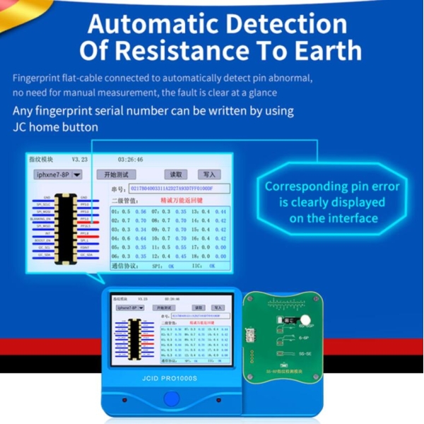 JC FPT-1 Fingerprint Testing Module for iPhone 5S-8P