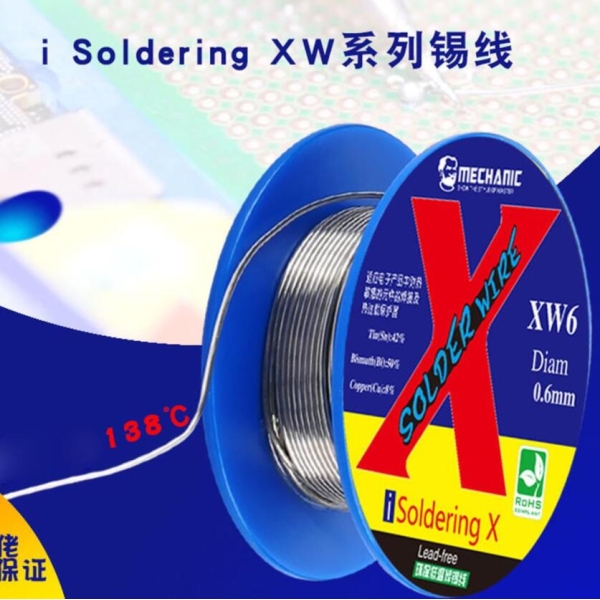 Mechanic i Soldering XW Low Temperature 138 Degree Welding Wire for iPhone X/XS/XR/Xs MAX