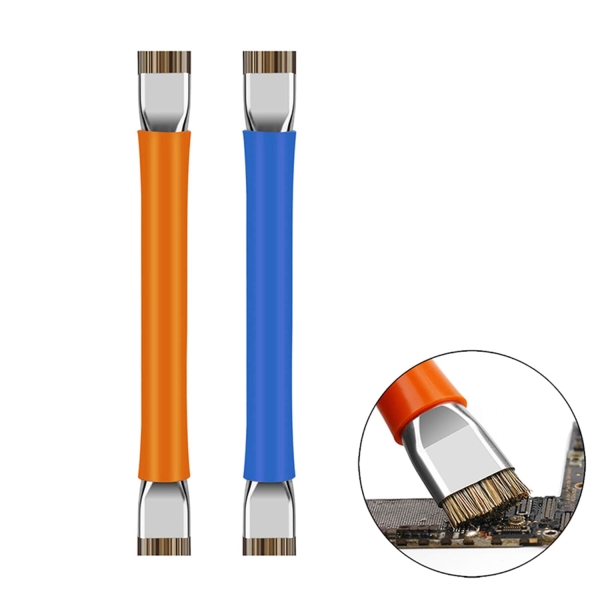 Anti-Static Brush Double Head Insulation Hard Brush For Phone PCB BGA