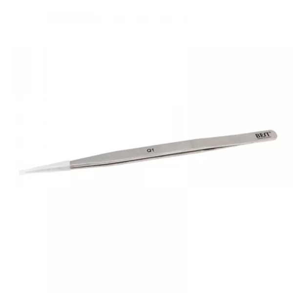 BEST BST-Q1 Brushed stainless steel tweezers