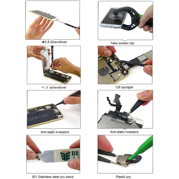 BEST BST-609 Cell Phone Repair Tool Kit Opening Tools 8 in 1