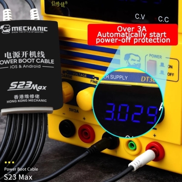 Mechanic S23 Max Power Supply Test Cable for Android / iOS