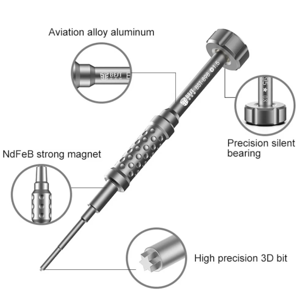 BEST BST-898 Steel Magnetic 3D Screwdriver