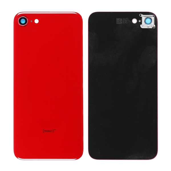 Back Glass with Camera Holder For iPhone 8 - Red