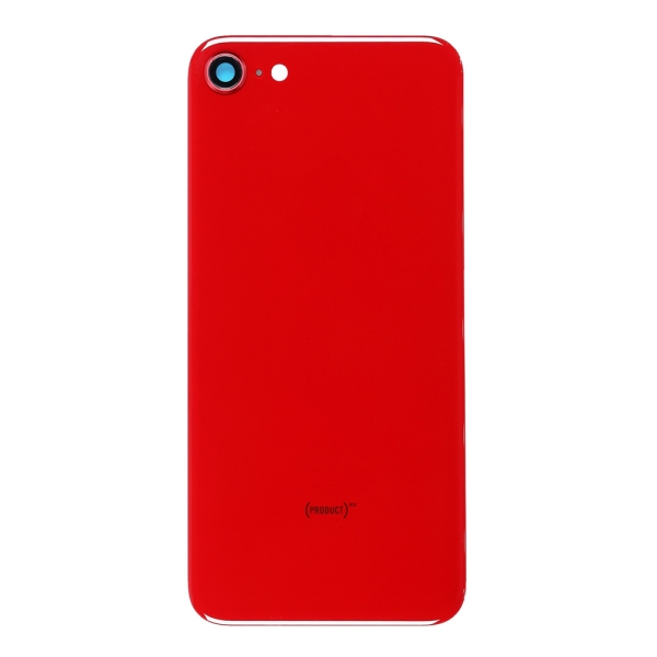 Back Glass with Camera Holder For iPhone 8 - Red