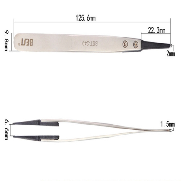 BST-249 Head-changed Tweezer Anti-Static Plastic Tips