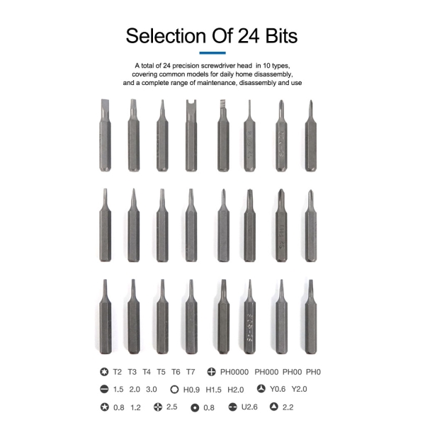 SUNSHINE SS-5119 34 in 1 Multi-function S2 Alloy Steel Precision Screwdriver Set