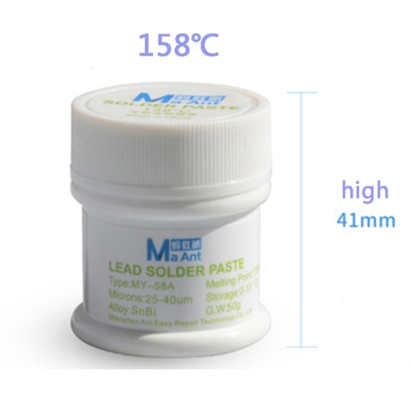 MaAnt Lead Free Solder Paste 138/158/183 Degree 50g