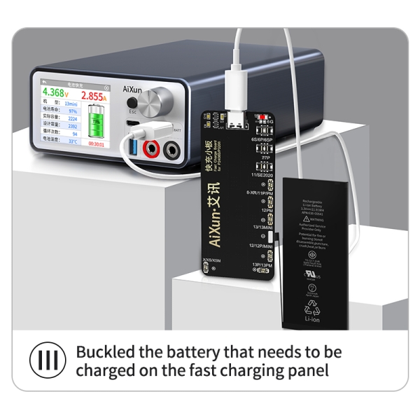 Aixun P2408S Battery Fast Charging Adaptor for iPhone 6-13ProMax Series