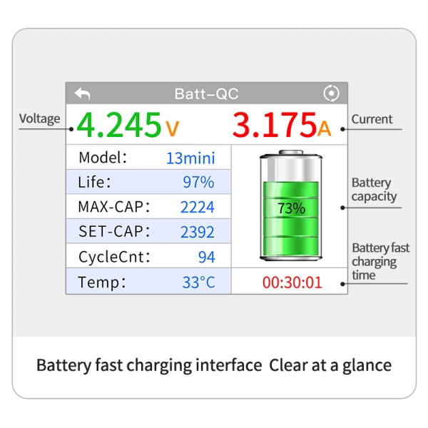 Aixun P2408S Battery Fast Charging Adaptor for iPhone 6-13ProMax Series