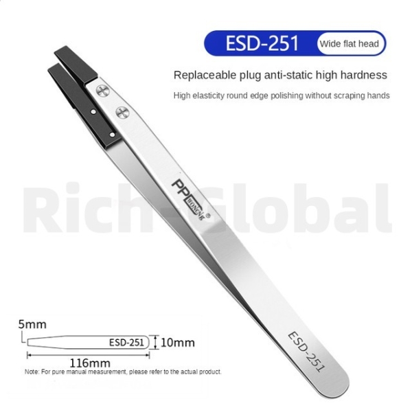 PPD Anti-static Ceramic Tweezers