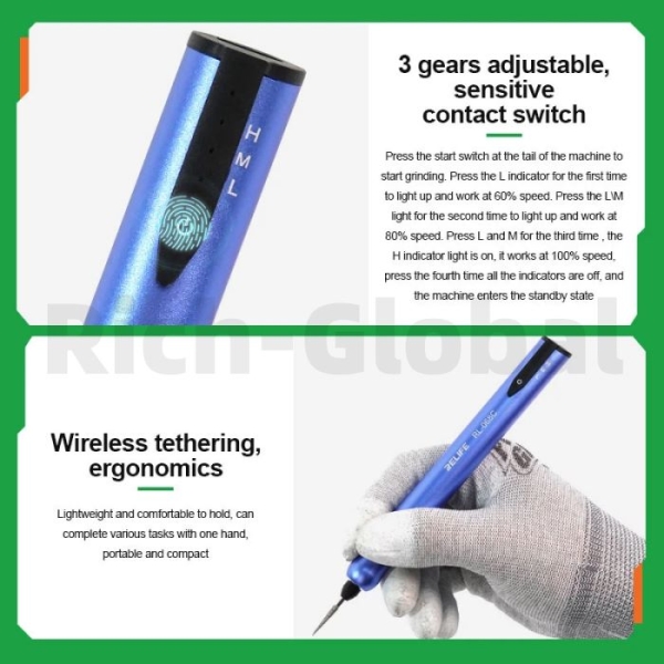 RELIFE RL-068C Portable Electric Grinding Pen