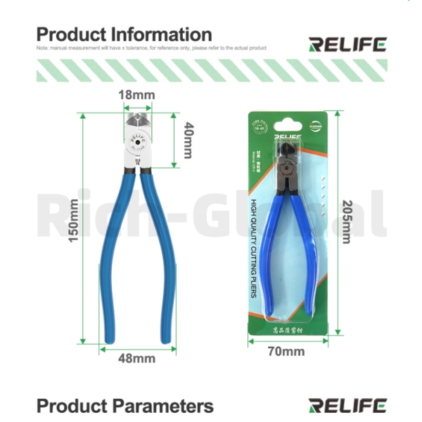 RELIFE RL-112B 90° Right Angle Flat Cutting Pliers