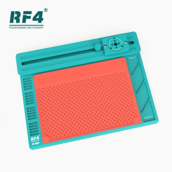 RF4 RF-MO3 Aluminum Alloy Sliding Microscope Stand Base With Heat Resistance Silicone Pad