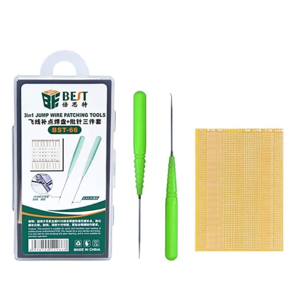 BST-66 Soldering Lugs + Needle Welding Repairing Tools Set