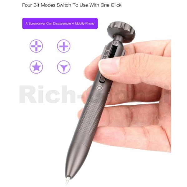 Luban DF-1 Precision Magnetic Flexibly Switch Four Heads Screwdriver Pen