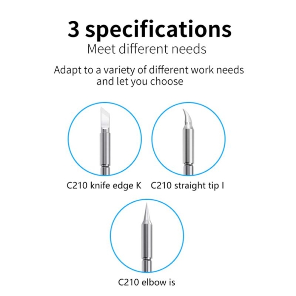 MaAnt Universal Cartridges C210 Soldering Iron Tips for JBC Sugon T26