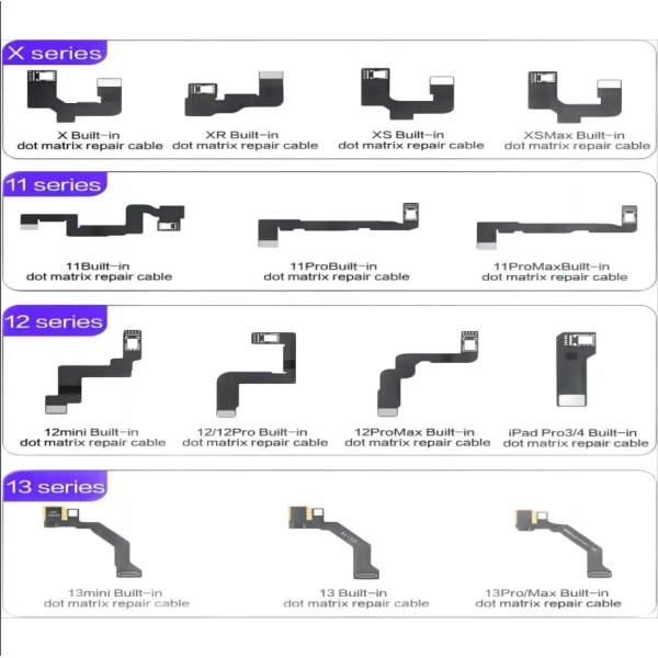 i2C Built-In Dot Matrix Face ID Repair Flex Cable For iPhone X-13PM