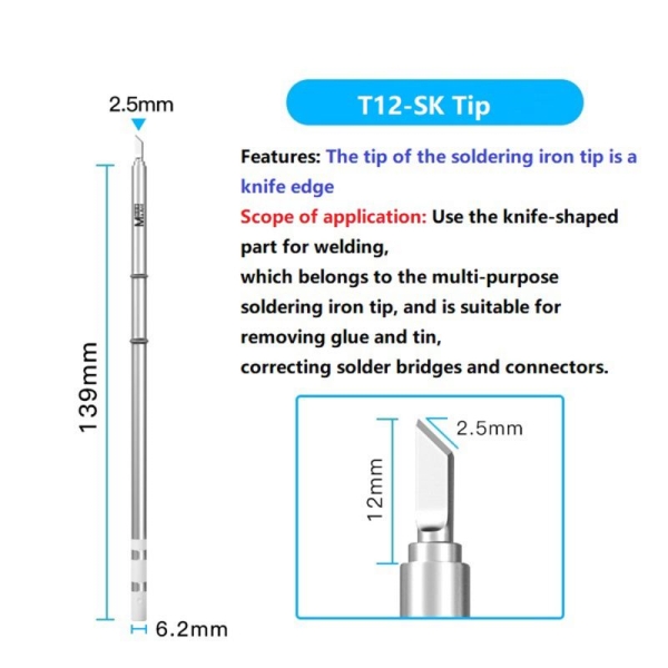 MaAnt T12R Soldering Iron Tips