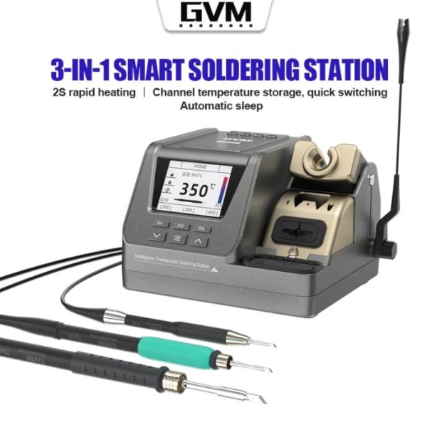 GVM H3 3-in-1 Smart Soldering Station (80W FULL POWER)