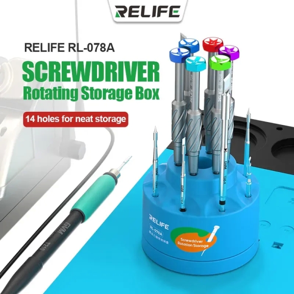 RELIFE RL-078A Screwdriver Rotating Storage Box