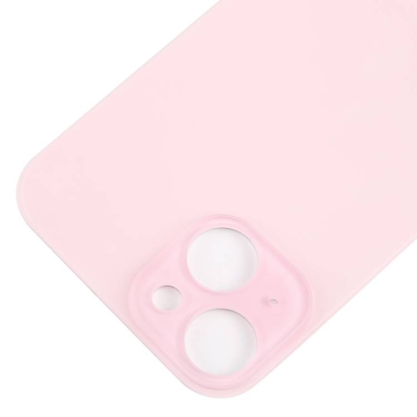 For iPhone 15 Back Cover Glass - Pink
