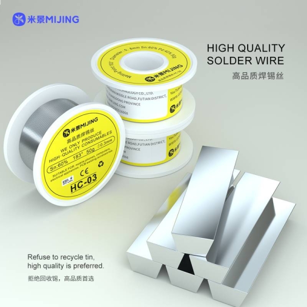 MiJing HC-03/05/08 Welding Wire 183 Degree 100M 50g