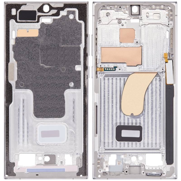 Mid-Frame Compatible For Samsung Galaxy S23 Ultra 5G (International Version) (White)