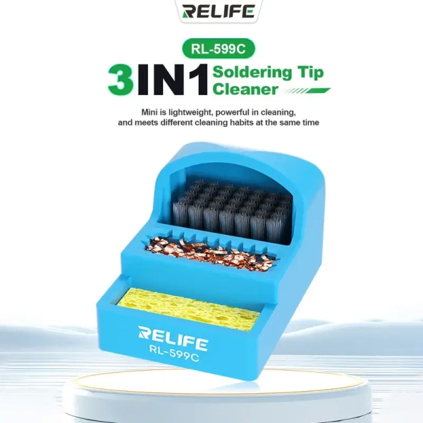 RELIFE RL-599C 3 in 1 Soldering Tip Cleaner