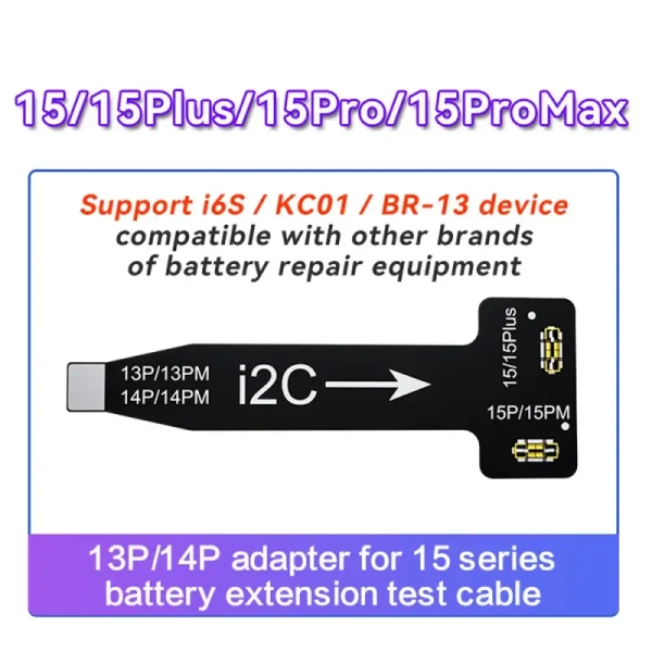 i2C 13P/14P Adapter for 15 Series Battery Extension Test Cable