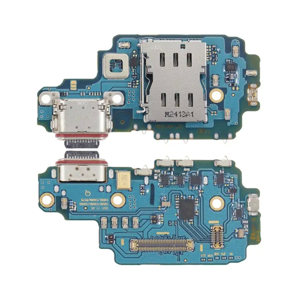 Charging Port Board With Sim Card Reader For Samsung Galaxy S22 Ultra 5G (S9080) (Dual Sim Version)