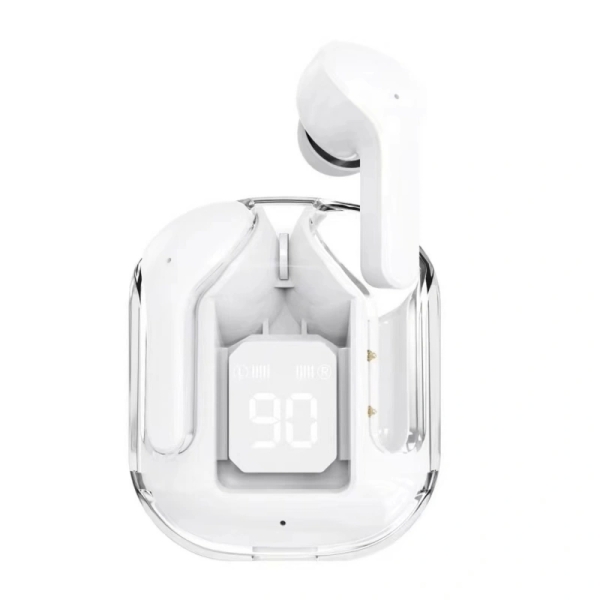 AIR31 White ENC Bluetooth 5.3 TWS Wireless Headphones With LED Power Display