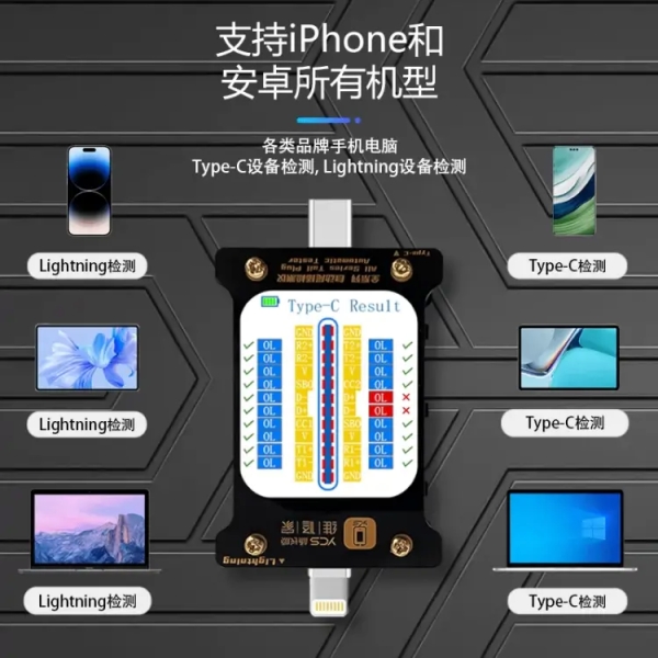 YCS Intelligent Auto Detection Tail Plug Tester for  iPhone / Android