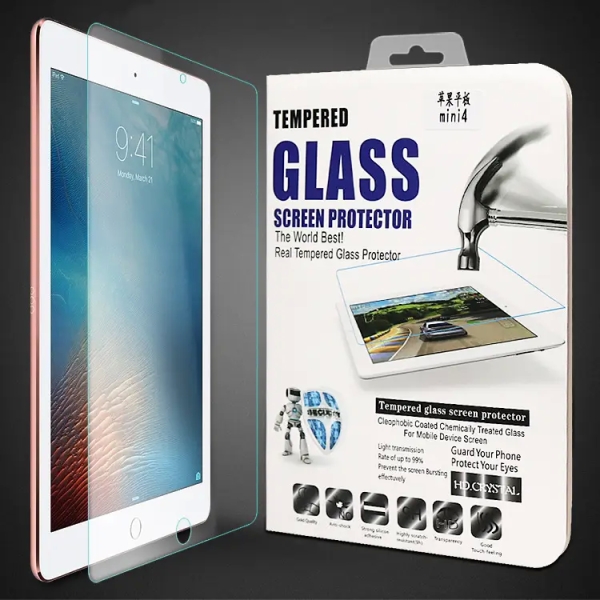 Tempered Glass Screen Protector for iPad Air 1 / iPad Air 2 / iPad Pro 9.7 / iPad 5 / iPad 6 (Retail Pack) (Clear)