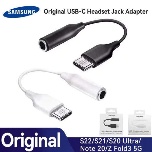 Samsung White USB Type-C to 3.5mm Jack Adapter (Ee-UC10)