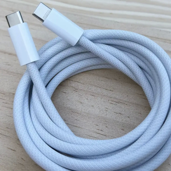 240W USB-C To C Braided Charge Cable (2m) For IPhone / IPad