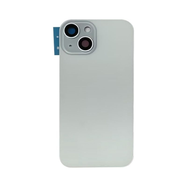 For iPhone 15 Back Glass Panel With Magsafe Magnet-Blue