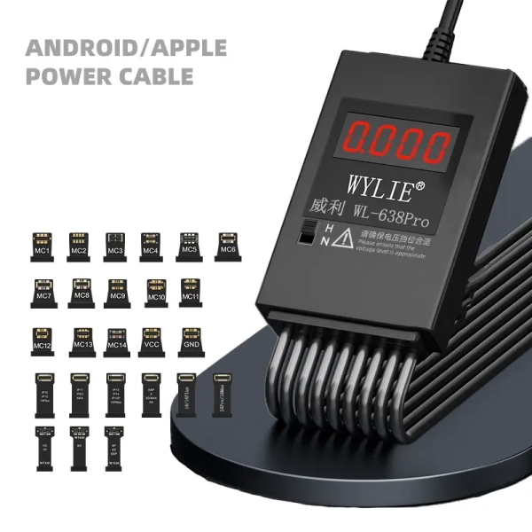 Wylie WL-638Pro USB Smart Boot Power Cable for iPhone 6 to 16Pro Max / Android